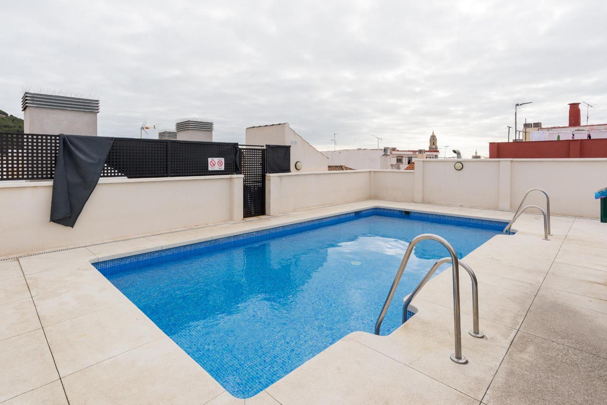 Historic Centre + Rooftop + Parking Málaga Dış mekan fotoğraf